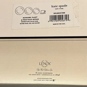 Kate Spade NY Bonnabel Place 5-Piece Setting Floral Paisley Platinum Band - Picture 1 of 4