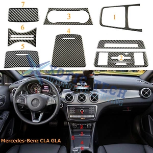 Carbon Fiber Full Interior Trim Direct Fit For Mercedes Benz CLA GLA 2013-2018 - Picture 1 of 12