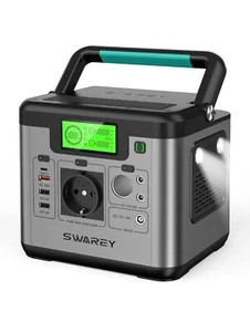 SWAREY Tragbare Powerstation, 518 Wh Solargenerator, 500 W ( Spitze 1000 W ) - Bild 1 von 4