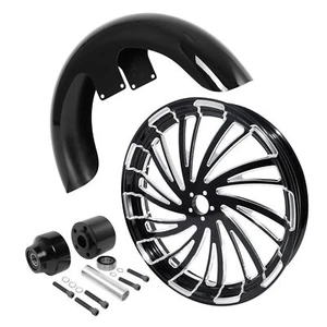 21'' Front Fender Wheel Rim Single Hub Fit For Harley Street Glide 2008-2013 - Picture 1 of 12