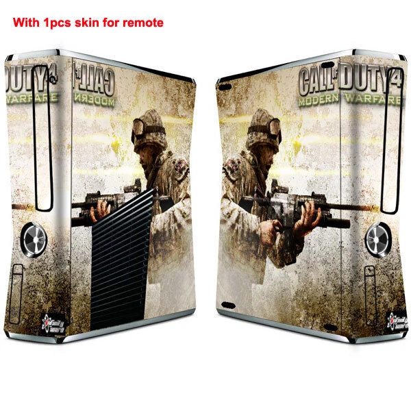103 COD4 Vinyl Decal Sticker Cover For Xbox360 Slim Console Controller Skins - Image 1 of 1