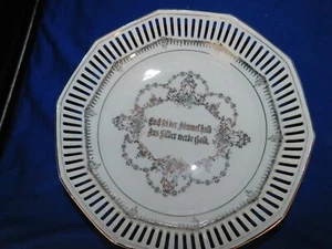 ANTIKER SILBER HOCHZEITSTELLE(SILVER WEDDING PLATE) GERMANY - Picture 1 of 6