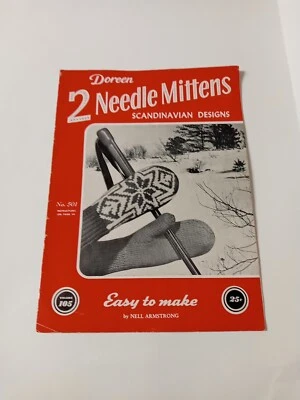 Two Needle Mittens Scandinavian Designs | Volume 105 | Doreen Knitting Books... - Image 1 of 2
