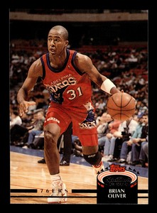 1992-93 Topps Stadium Club  #113 Brian Oliver  Philadelphia 76ers