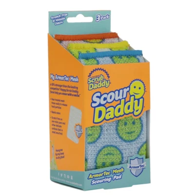 Scrub Daddy Scour Daddy Polymer Foam Scouring Pad Sponge Scouring Clean (3-Pack)
