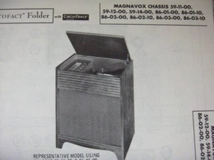 MAGNAVOX 59-11-00, 59-12-00 FONOGRAFO RADIOFATTO - Foto 1 di 1
