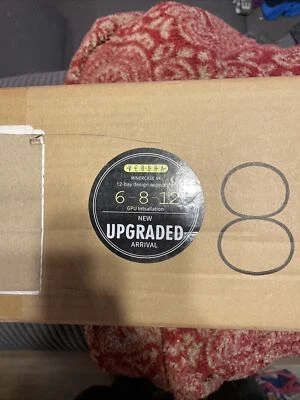 Veddha V4C 8-12GPU Open Air Aluminum Stackable Computer Case Mining Rig Frame - Image 1 of 3