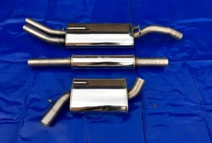 Edelstahl Auspuffanlage VW Golf 2 16V G60 GTI 16v Optik Gruppe N 2x50 Gr N 55mm - Bild 1 von 2