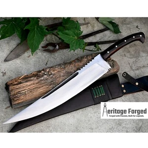 18 inches jungle machete-Tactical-Hunting machete-forged-combat-survival knife - Picture 1 of 10