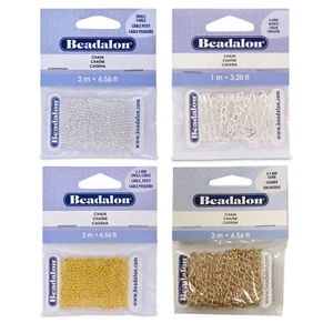 Fornituras de metal base para cadenas Beadalon® * Elige color y forma - Imagen 1 de 7