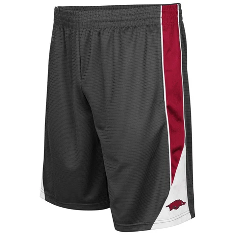 Men's Colosseum Charcoal Arkansas Razorbacks Turnover Shorts Cover