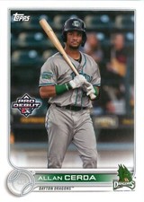Allan Cerda 2022 Topps Pro Debut MiLB Baseball Rookie Card #PD-86 Dayton Dragons