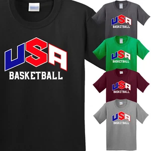 USA Sports Basketball Team Kid's Short Sleeve T -Shirt American New Gift Tee - Picture 1 of 14