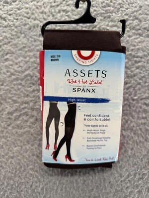 Spanx Assets Red Hot Label Shaping Tights Brown Size 7/G High Waist 1838 - Image 1 of 4