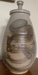 Vintage Stoneware Vase Jug Vessel Urn Mid Century Modern Studio Pottery Deyoe H - Picture 1 of 9