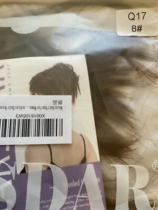 Hair extension band Messy tousled hair bun dark brown by barsdar new - Picture 1 of 4