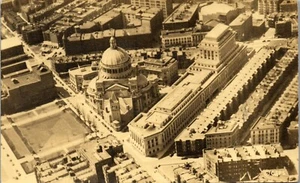 RPPC Postcard First Church Of Christ Scientist Boston MA Christian Religion 1938 - Picture 1 of 3