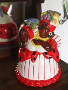 Fitz & Floyd “Rio Rita” Cookie Jar Jamaican Lady Dancer Rare! - Picture 1 of 20