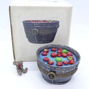 Boyds Treasure Box Granny Smith's Apple Bobbin' Bucket 1E Fall 4022271 - Picture 1 of 11