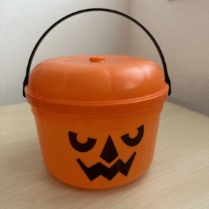 McDonald's McGoblin Pumpkin Jack-o-lantern Bucket Pail 1986 - Picture 1 of 11