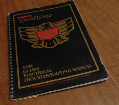 1988 Honda Oro Ala GL1500 Eléctrico Problemas Manual Etm 61MN500-AHETM - Imagen 1 de 3