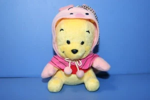 Disney Resort Tokyo Baby Winnie the Pooh Piglet Poncho Plush doll keychain Badge - Picture 1 of 9