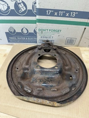 Dodge 2nd gen Ram 1998 3500 DRW Cummins Rear Brake backing plate For drum brakes - Image 1 of 4