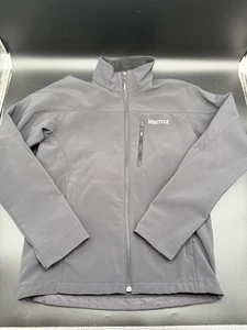 Chaqueta Marmot Talla Pequeña Negra Forrada en Vellón Malla Borde Bolsillos Cremallera Completa Exterior - Imagen 1 de 15