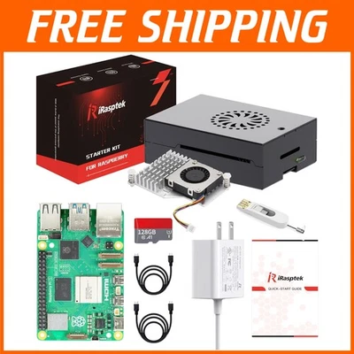 Raspberry Pi 5 Bundle 8GB RAM 128GB Edition OS Aluminum - Image 1 of 4