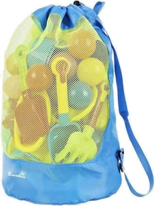 Borsa Da Spiaggia, Grande Borsa Lunga Durata per giochi bambini al mare BLU - Foto 1 di 7