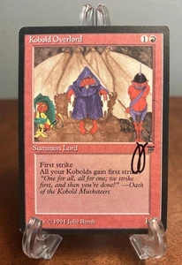 MTG Kobold Overlord Signed Artist Proof Julie Baroh 1994 Legends Magic AP - Picture 1 of 2
