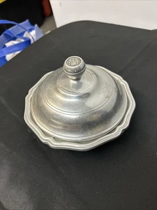 VINTAGE RWP Wilton Pewter Covered Serving Bowl and Lid 1972- 1973 7” - Picture 1 of 5