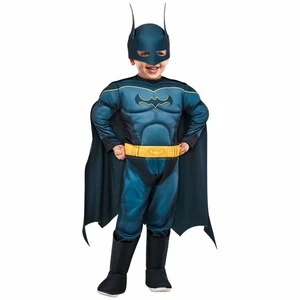 Batman Deluxe DC League Of Superpets Superhero Toddler Boys Costume 4-5 Years - Picture 1 of 3