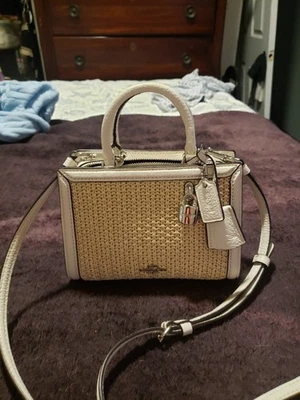 тренер микро Zoe солома и изысканный белый галечной кожи - Изображение 1 из 4