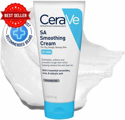 Cerave SA Smoothing Moisturiser Cream 177Ml, for Dry, Rough, Bumpy Skin, Salicyl - image 1 of 4