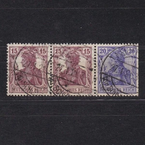 GERMANY 1920, Mi# W14, CV €45, Definitive combination from booklet, Used - Picture 1 of 2