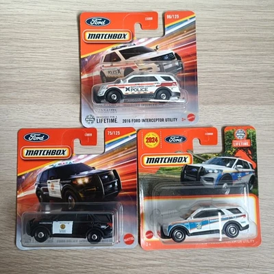 Matchbox Set 3 Model Police Car  - Immagine 1 di 4