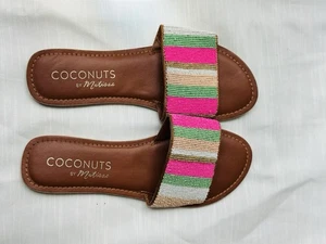 Coconuts By Matisse Women Colorful And Beaded Sandals US Size 10M - Picture 1 of 4