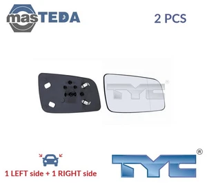 325-0014-1 REAR VIEW MIRROR GLASS PAIR LHD ONLY TYC 2PCS NEW OE REPLACEMENT - Picture 1 of 5