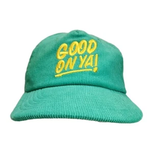 Good On Ya Von Zipper Corduroy Hat Green Mens Snapback Cap - Picture 1 of 9