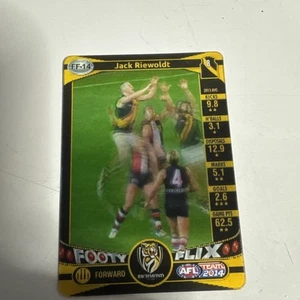 2014 AFL Teamcoach 3D Footy Flix #FF-14 Jack Riewoldt Richmond Tigers - Picture 1 of 2