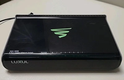 Conmutador Gigabit de 8 puertos LUXUL XGS-1008 v2 con adaptador de corriente Foto 1 de 4