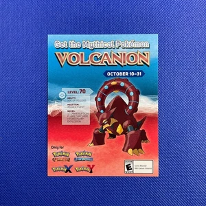 Tarjeta Código Pokémon VOLCANION (Caducada) 2016 Nintendo Event Exclusivo Promo - Imagen 1 de 2
