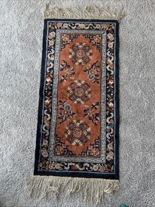 hand knotted rug Silk Chinese - Picture 1 of 3