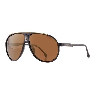 New Carrera CHAMPION65/N 02M2 YL Black/Gold/Gold Polarized 62-12-130 Sunglasses - Image 1 of 2