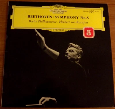 DGG 138 804 - Beethoven: Symphony No. 5 - Karajan - [Large Tulips] - VGC - Image 1 of 2