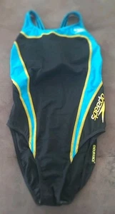 Badeanzug Schwimmanzug Speedo Schwarz Blau Damen. 38 - Bild 1 von 3