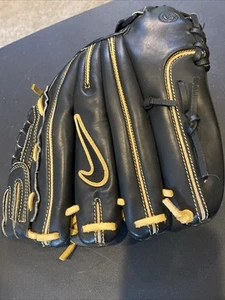 Nike: De Edge Cuero Béisbol/Softbol Negro 12.00” Guante Lanzamiento a la Mano Derecha - Imagen 1 de 3