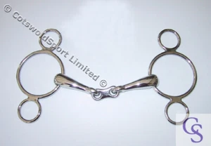Continental 3 Ringe französisches Glied Pessoa Bit - Bild 1 von 1