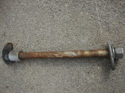 1977 Harley Davidson amf SX250 oem REAR AXLE w ADJUSTERS sx 250 Aermacchi ss 175 - Image 1 of 2